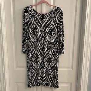 Lilly Pulitzer Ophelia Black and White Geometric Dress